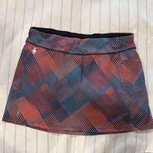 Smartwool Geometric Mini Skirt - Red, Blue, Black